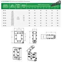 0,5 Clase 6000/5A DP AC Transformadores de corriente 50Hz 60Hz Núcleo abierto Barra colectora de cobre cuadrada Núcleo dividido Sensores de corriente