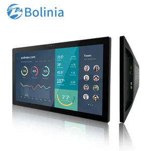 21.5 inç IPS RK3288 4G + 16G PCAP dokunmatik bilgisayar açık çerçeveli lcd monitör Android hepsi bir panel PC için endüstriyel