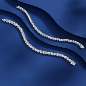 S925 סטרלינג מכסף סטרלינג טניס צבע d צמיד טניס גברים גברים לנשים הצמיד מכירה חמה צלב גבול 2.5m3m4m5m m - Product Image 2