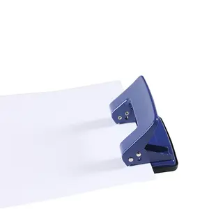 Accesorios de papelería escolar de oficina de alta calidad Punzón de papel de 2 agujeros de metal