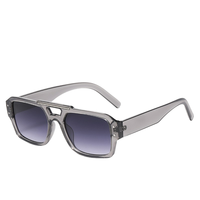 Lunettes de soleil carrées surdimensionnées, mode, grande lentille monobloc, protection UV, pour femmes et hommes