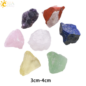 <span class=keywords><strong>CSJA</strong></span> Vente en gros en vrac de pierres précieuses brutes naturelles de guérison Reiki des 7 chakras, cristaux de roche, quartz, pierres brutes, ensemble pour le yoga et la méditation K024 - Product Image 6