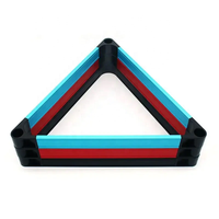 Support triangulaire en aluminium premium de 57,2 mm pour boules de billard américain de 2-1/4 pouces pour les jeux de billard à neuf boules