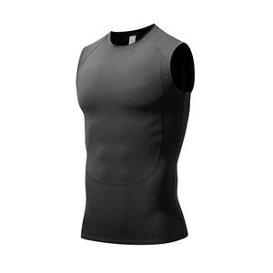 Camiseta Deportiva de Compresión para Hombre, de Secado Rápido, para Fitness, Baloncesto, Maratón, Transpirable, sin Mangas, para Entrenamiento Deportivo - Product Image 5