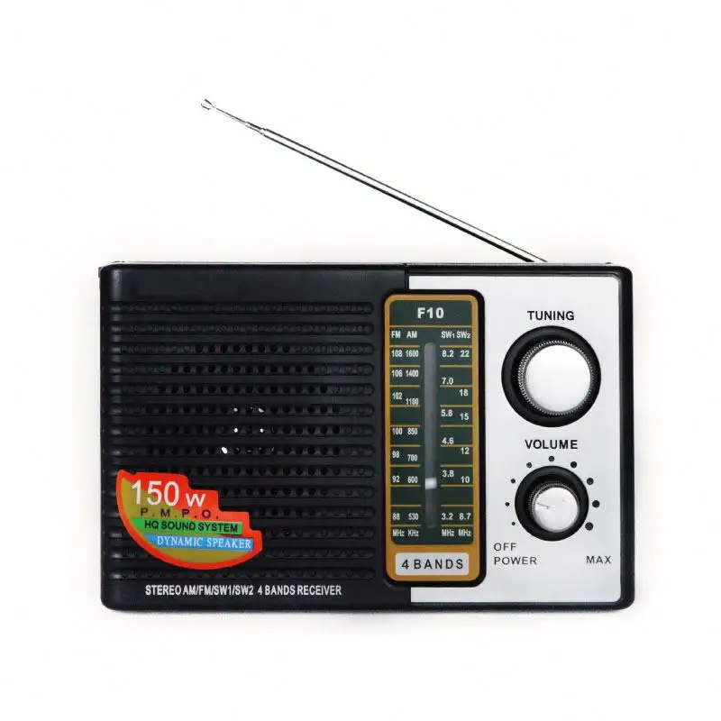 F10 Hoge Kwaliteit Radio Met Oortelefoons Jack Fm Ontvanger Am/Fm/Sw Draagbare Radio