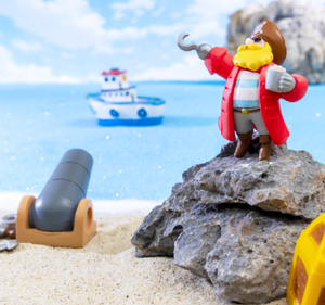 El Mejor Regalo para Niños, Casa de Muñecas DIY, Modelo de Paisaje de Lujo con Arena y Océano, Barcos de Pesca en Miniatura, Ancla <span class=keywords><strong>Pirata</strong></span>, Timón, Cofre del Tesoro - Product Image 3