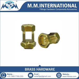 Conector de pernos divididos de rosca macho de latón, calidad de exportación, disponible a precio asequible, de proveedor indio y exportación - Product Image 4