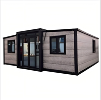 Maison conteneur en acier extensible de 40 pieds avec 3 chambres pour usage résidentiel et hôtelier NCC AU