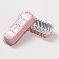 200ml Mini-Kuchenformen mit Deckeln, Aluminiumfolie-Backformen, Einweg-Ramekins, Backförmchen für Muffins, Cupcakes, Kuchen und Brot