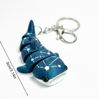 Vente en gros usine : Breloques et décorations imprimées en 3D en forme de poisson, requin, pendentifs pour sacs et porte-clés, idéales pour cadeaux