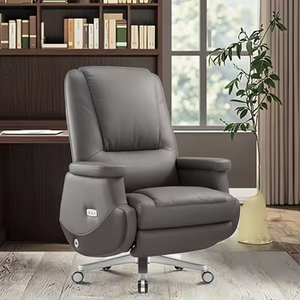 Silla reclinable eléctrica ejecutiva moderna-Soporte ortopédico de espuma viscoelástica Reposapiés extensible de inclinación automática - Product Image 6