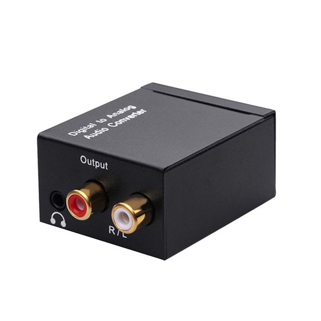 Digital To Analog Audio Converter 3 5mm Suitable For TV Audio Digital Coaxial Fiber Optic Analog Output Converter
