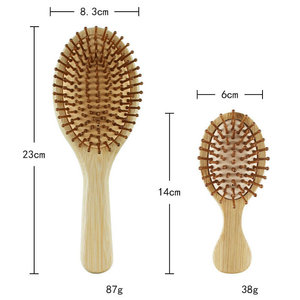 Ensemble de peignes à cheveux en bambou personnalisés, usage quotidien, fonction de <span class=keywords><strong>massage</strong></span> à coussin d'air, salon de beauté, faits à la main, durables, grande taille, artisanat en papier, élégants - Product Image 4