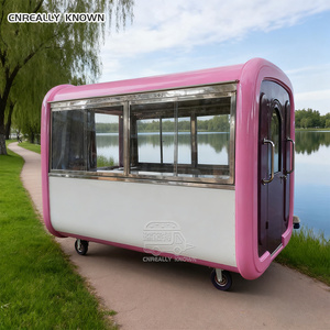 Stainless Steel Ice Cream Food Trailer Fast Pizza Food Truck CE Certified Dessert Street Food Cart - Product Image 4
