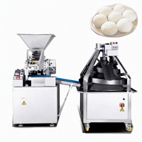 Machine commerciale entièrement automatique motorisée en acier inoxydable pour diviser et arrondir la pâte, capacité de 7600 pièces/heure