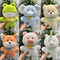 Peluche grenouille verte mignonne de 8 pouces, jouet en peluche doux, cadeaux d'anniversaire pour enfants, prix de la machine à griffes, prix de carnaval