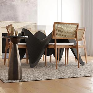 ML-WDT03 Mesa de Comedor y Café de Madera Moderna Paramétrica Personalizada, Muebles Ergonómicos de Alta Gama para el Hogar, Hotel y Entrada - Product Image 5