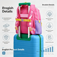 Mochilas Escolares Personalizadas al por Mayor con Logotipo Personalizado, Impermeables, Portátiles, para Adolescentes, Niñas, Bolsas de Libros Plegables, Mochilas Escolares para Niños