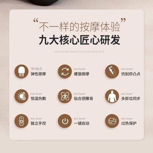 Massage Cushion Back Kneading Massage With <b>Remote</b> <b>Control</b> Plug-In Car Power Supply Luxury Upgrade - Product Image 3