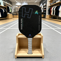 Pala de Pickleball de Fibra de Carbono T300 de Alto Control, Superficie Texturizada Prensada en Frío, 16 mm, para Entrenamiento y Entretenimiento de Jugadores Intermedios