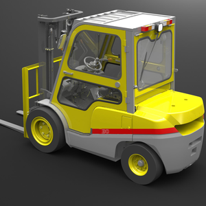 מותג חדש בקתת מלגזה משאית 3ton 3.5ton 4ton סולר דלק כפול מלגזות עם מזלגות ארוכות מזלגות - Product Image 1