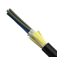 Câble à fibre optique ADSS à gaine simple, 12, 24, 48 fibres, G652D, entièrement diélectrique, autoportant, avec fil d'aramide, pour installation aérienne