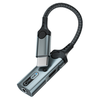 2 in 1 Typ C bis 3,5mm Kopfhörer anschluss und PD 60W Lade adapter USB c Hifi Digital Audio Aux Splitter für iPhone 15