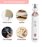 Kit de lime à ongles électrique silencieuse, portable et rechargeable pour le retrait de gel acrylique, outils de manucure et pédicure pour nail art