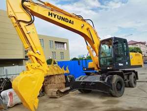 Nouveauté Original Corée Hyundai 210w-7 pelle sur pneus 21Ton R210w-7 excavatrices d'occasion avec prix interne - Product Image 2