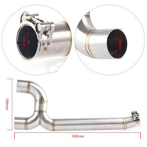 Collecteur d'échappement de moto, tuyau intermédiaire, système complet, glisse-sur pour Yamaha FZ-6N FZ-6S FZ6 FZ6S <span class=keywords><strong>FZ6N</strong></span> - Product Image 3