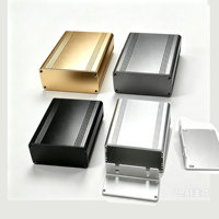 Boîtier de distribution en aluminium extrudé sur mesure avec protection IP65, boîtier électronique usiné CNC pour contrôleur de carte de circuit imprimé