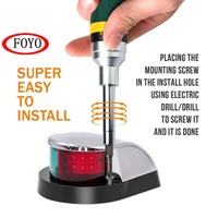 FOYO Vente chaude 225 °   Feu de navigation bicolore à montage en surface IP65, 2 choix de matériaux, lampe LED pour bateaux de moins de 12 m