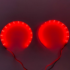 Kit de mise à niveau des phares avec lentilles de projecteur DRL de type 360, yeux de démon, yeux de démon, feux de jour WRGB - Product Image 1