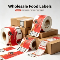 Autocollants de logo d'entreprise écologiques anti-contrefaçon en papier adhésif imperméable de forme personnalisée, étiquettes d'emballage imprimées UV