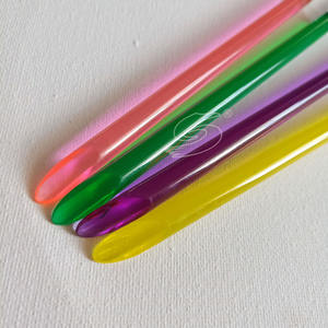 Ensemble de pinceaux d'artiste de peinture bricolage pour enfants avec poignée en plastique coloré cheveux en nylon pour projets d'art pour enfants - Product Image 3