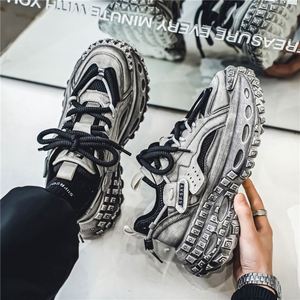 Chaussures Torre tendance pour hommes, polyvalentes, respirantes, en maille, style baskets, nouvelle collection printemps, semelle épaisse en caoutchouc pour la marche - Product Image 2
