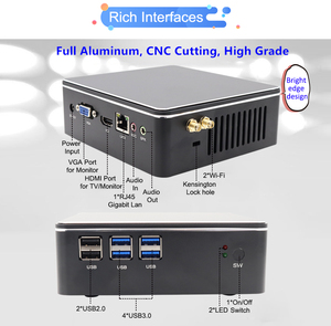 Eglobal Dual Core Silent Fan Intel Core I5-4278U Mini PC <strong>16GB</strong> D3 6USB Dual Display Desktop Computer RJ45 LAN Gaming Tiny PC - Product Image 2