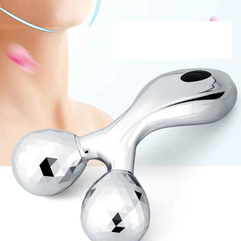 Outil pratique de levage de la peau à double rouleau, rouleau de massage facial amincissant 3D