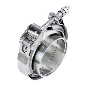 Morsetto di scarico a V e gruppo flangia in acciaio inossidabile 304 per ricambi auto - Product Image 1