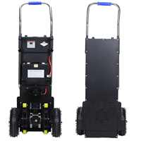 Chariot électrique pliable en métal conforme CE pour la montée d'escaliers, idéal pour les matériaux de construction, le ciment et les appareils électroménagers