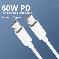 Mejor 6A 60W 65W 66W USB Tipo-C Cables de datos de carga súper rápida Cable adecuado para iPhone para SAMSUNG 100W Cable de cargador de USB-C