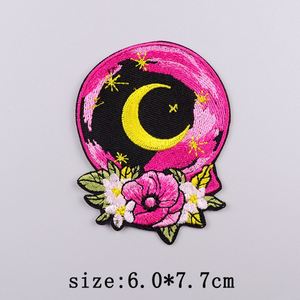 Patchs brodés personnalisés Soleil et Lune pour vêtements, patchs thermocollants pour vêtements, autocollants de couture DIY - Product Image 6
