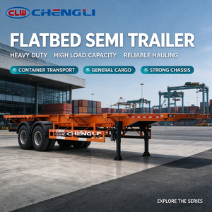Remolque de Carga de 35 Toneladas con Ejes Triples, Remolque de Estacas para Transporte Logístico General, Semirremolque de Caja Personalizada - Product Image 1