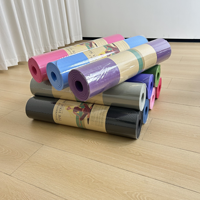 Tapis de yoga écologique en TPE, antidérapant, pliable, tapis d'entraînement, logo personnalisé pour la maison, la salle de sport, le Pilates