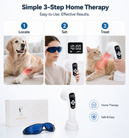 Lampe infrarouge vétérinaire portative pour chiens et chats, soulage les douleurs articulaires, la dysplasie de la hanche et l'inflammation de l'arthrite
