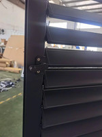 Persiennes en alliage d'aluminium de couleur personnalisée au design moderne Volets de fenêtre pour l'extérieur, l'intérieur et l'extérieur Ouverture horizontale