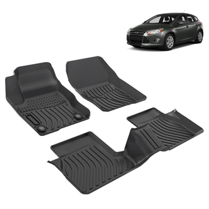 Tapis d'intérieur de voiture de luxe tapis 3D Tpe tapis de sol de voiture ensembles complets Lhd pour <span class=keywords><strong>Ford</strong></span> Focus 2014 2012 2015 2016 2017 <span class=keywords><strong>2018</strong></span> - Product Image 2