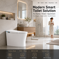 Bidet WC automatique professionnel en céramique à poser au sol, sans pression d'eau, idéal pour les appartements