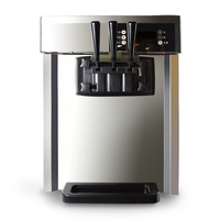 Commerciële softijsrolmachine voor op tafel, voedselveilig roestvrij staal, hoge productiviteit, melk, maïs, fruitsiroop