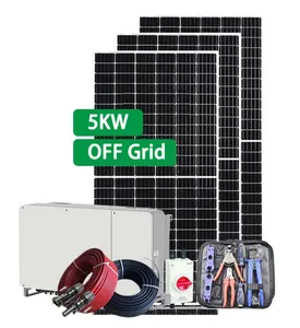 Off Grid 5kW Mini untuk penggunaan di rumah sistem tenaga surya 1000w dengan harga murah